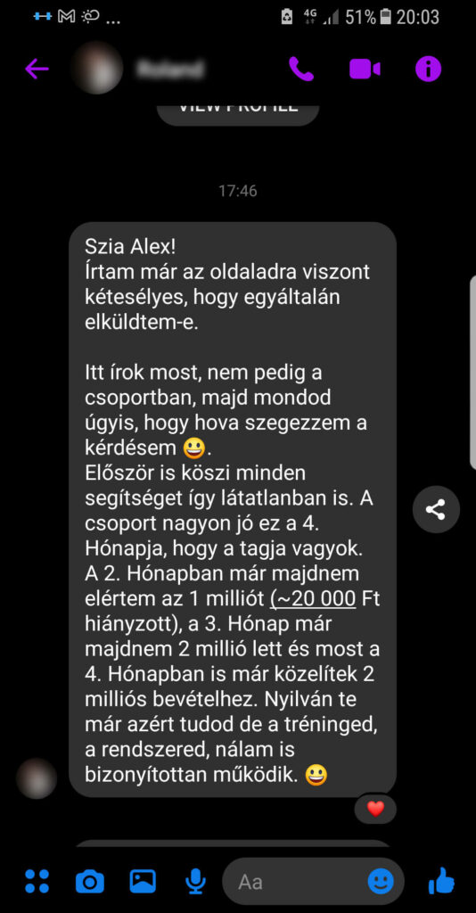 Közel a 2 millió forintos hónaphoz - Kamarás Alex vélemények